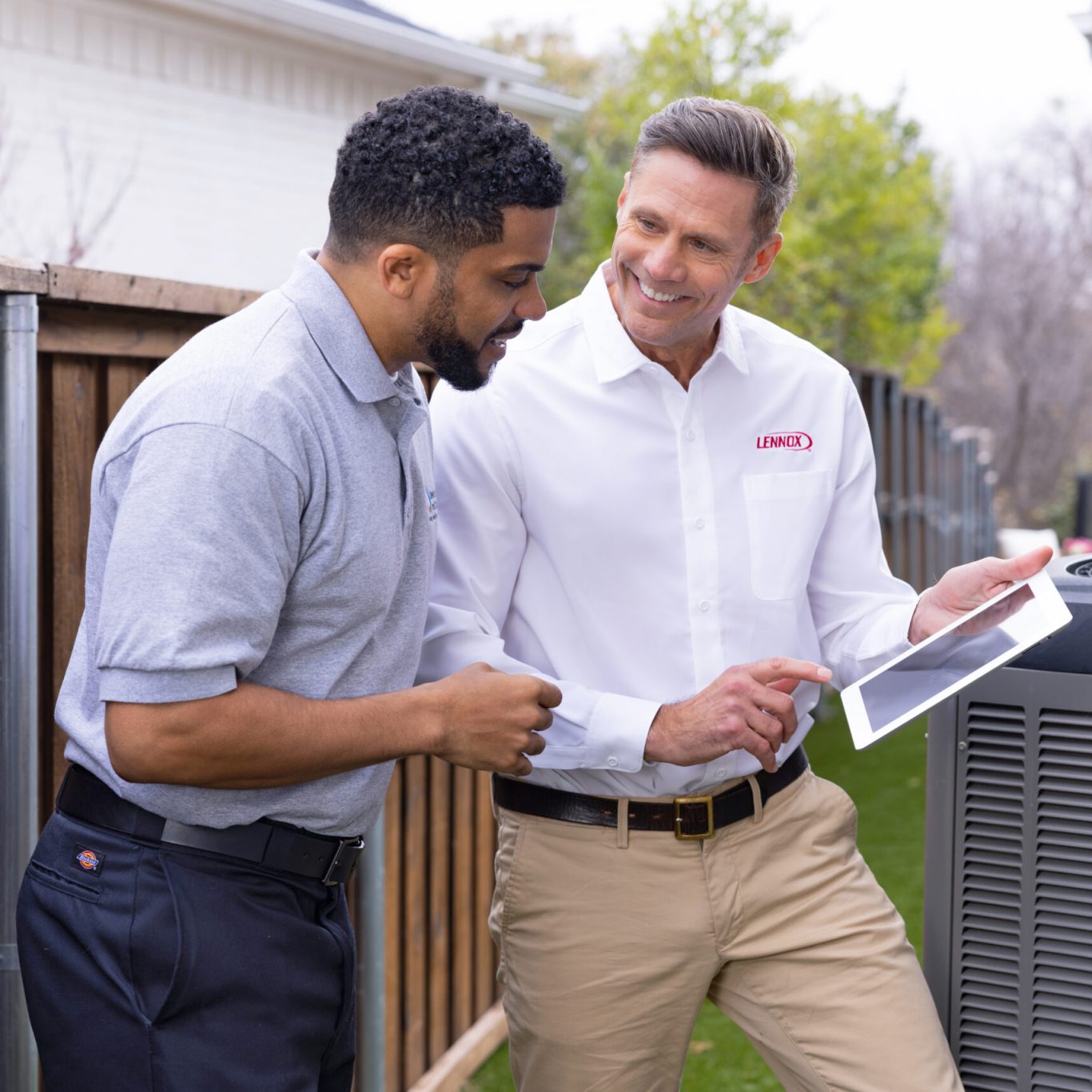 Nuvo HVAC technician providing affordable HVAC maintenance for a Lake Highlands, TX apartment building common area